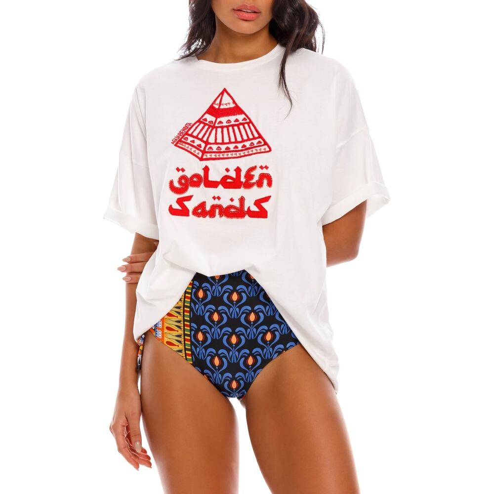 Agua Bendita T shirt Thera Menfis Oversized Tee Size S